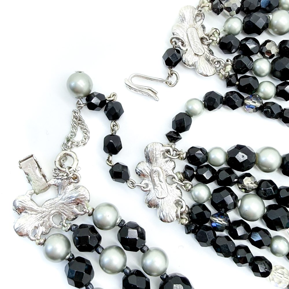 Vintage Schiaparelli Monochrome Necklace