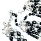 Jennifer Gibson Jewellery SCHIAPARELLI 2301 (1) Vintage Schiaparelli Monochrome Necklace