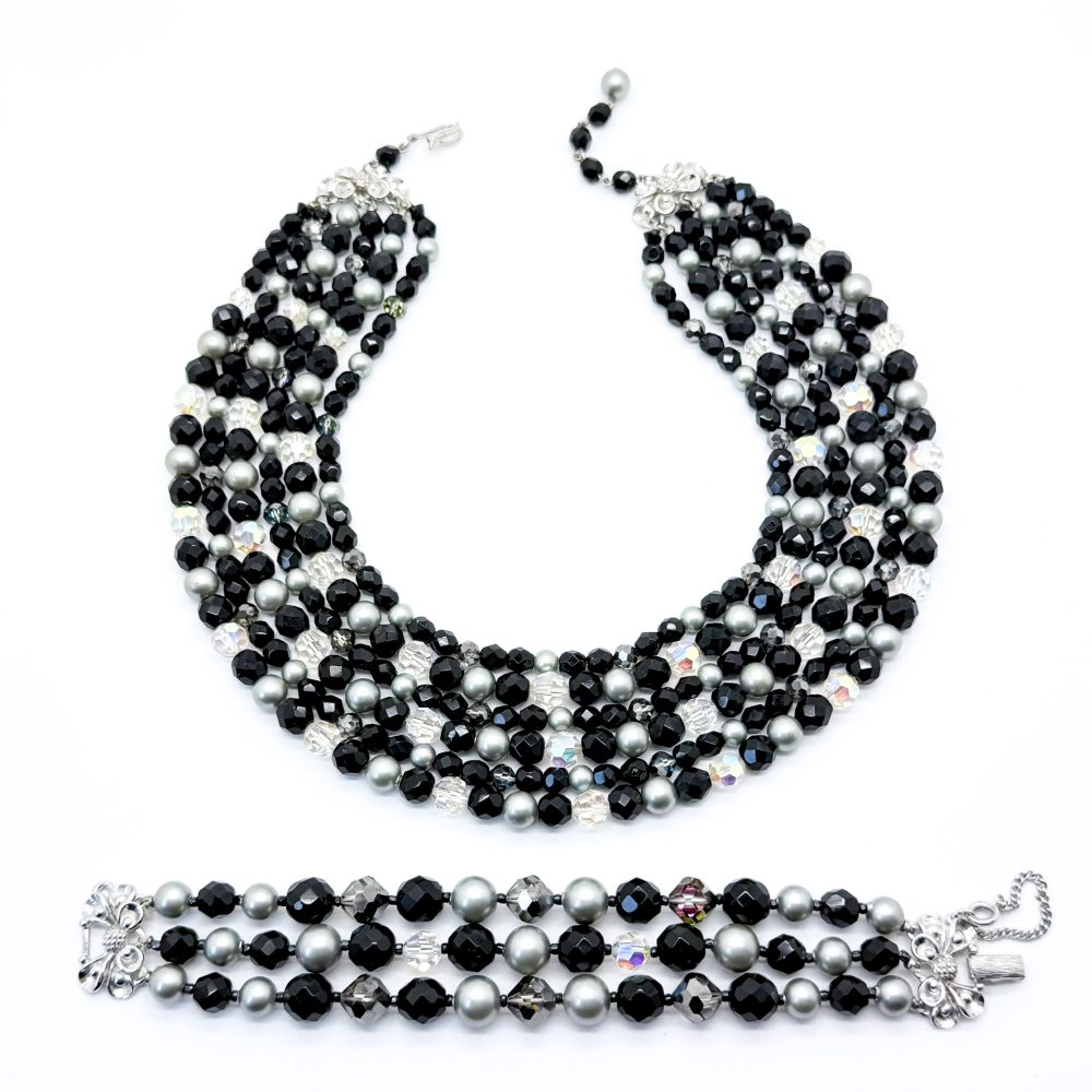 Vintage Schiaparelli Monochrome Necklace