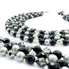 Jennifer Gibson Jewellery SCHIAPARELLI 2301 (7) Vintage Schiaparelli Monochrome Necklace