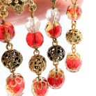 Jennifer Gibson Jewellery SCHIAPARELLI 2302 (1) Vintage Schiaparelli Tassel Art Glass Earrings