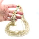 Jennifer Gibson Jewellery 2238 (1) Vintage Italian Multistrand Pearl Torsade Necklace