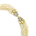 Jennifer Gibson Jewellery 2238 (5) Vintage Italian Multistrand Pearl Torsade Necklace