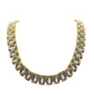 Jennifer Gibson Jewellery 2239 (1) Tank Track Crystal Collar Necklace