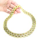 Jennifer Gibson Jewellery 2239 (5) Tank Track Crystal Collar Necklace