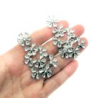 Jennifer Gibson Jewellery 2240 (1) Floral Cascade Crystal Earrings
