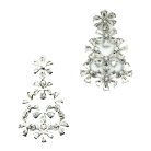 Jennifer Gibson Jewellery 2240 (5) Floral Cascade Crystal Earrings