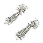 Jennifer Gibson Jewellery 2242 (3) Vintage Crown Trifari Art Deco Crystal Earrings