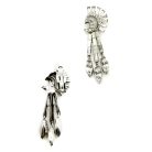Jennifer Gibson Jewellery 2242 (4) Vintage Crown Trifari Art Deco Crystal Earrings