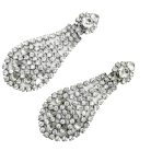 Jennifer Gibson Jewellery 2243 (2) Vintage Statement Crystal Chandelier Earrings