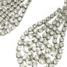 Jennifer Gibson Jewellery 2243 (3) Vintage Statement Crystal Chandelier Earrings
