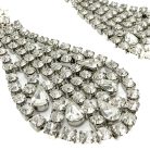 Jennifer Gibson Jewellery 2243 (4) Vintage Statement Crystal Chandelier Earrings