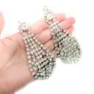 Jennifer Gibson Jewellery 2243 (5) Vintage Statement Crystal Chandelier Earrings