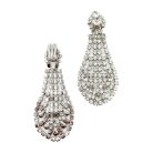 Jennifer Gibson Jewellery 2243 (6) Vintage Statement Crystal Chandelier Earrings