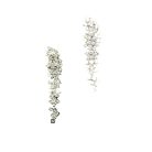Jennifer Gibson Jewellery 2247 (5) Crystal Cluster Long Drop Earrings