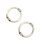 Jennifer Gibson Jewellery 2249 (3) Sculptural Statement Crystal Hoop Earrings