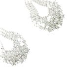 Fancy Cut Crystal Statement Drop Earrings