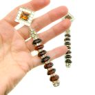 Jennifer Gibson Jewellery 2252 (1) Vintage Art Deco Statement Rhondelle Column Earrings