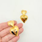 Jennifer Gibson Jewellery 2255 (1) Vintage Double Heart Drop Earrings