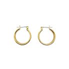 Jennifer Gibson Jewellery 2256 (2) Vintage Fancy Ribbed Hoop Earrings