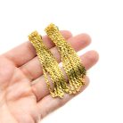 Jennifer Gibson Jewellery 2257 (1) Vintage Statement Chain Tassel Earrings