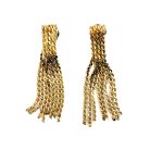 Jennifer Gibson Jewellery 2257 (2) Vintage Statement Chain Tassel Earrings
