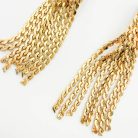 Jennifer Gibson Jewellery 2257 (4) Vintage Statement Chain Tassel Earrings