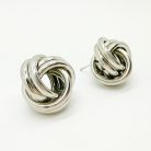 Jennifer Gibson Jewellery 2260 (5) Vintage Chunky Silver Knot Earrings