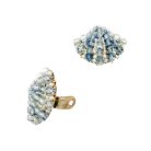 Jennifer Gibson Jewellery 2261 (6) Vintage Coppola e Toppo Beaded Shell Earrings