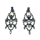 Jennifer Gibson Jewellery 2262 (2) Sapphire Crystal Statement Cascade Earrings