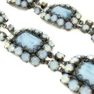 Jennifer Gibson Jewellery 2264 (8) Vintage French Opaline Glass Shoulder Duster Earrings
