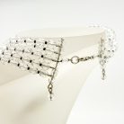 Jennifer Gibson Jewellery 2265 (1) Vintage Statement Faceted Crystal Lariat Tassel Necklace
