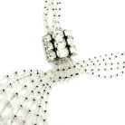 Jennifer Gibson Jewellery 2265 (5) Vintage Statement Faceted Crystal Lariat Tassel Necklace
