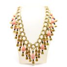 Jennifer Gibson Jewellery 2266 (10) Vintage Statement Egyptian Revival Droplet Bib Necklace