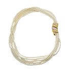 Jennifer Gibson Jewellery 2268 (2) Vintage Pearl Wave Clasp Torsade