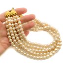 Jennifer Gibson Jewellery 2269 (1) Vintage Five Strand Pearl Necklace
