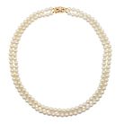 Jennifer Gibson Jewellery 2273 (2) Vintage Double Strand Pearl Necklace