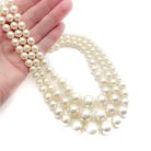Jennifer Gibson Jewellery 2274 (1) Vintage Triple Row Graduated Pearl Necklace