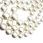 Jennifer Gibson Jewellery 2274 (6) Vintage Triple Row Graduated Pearl Necklace
