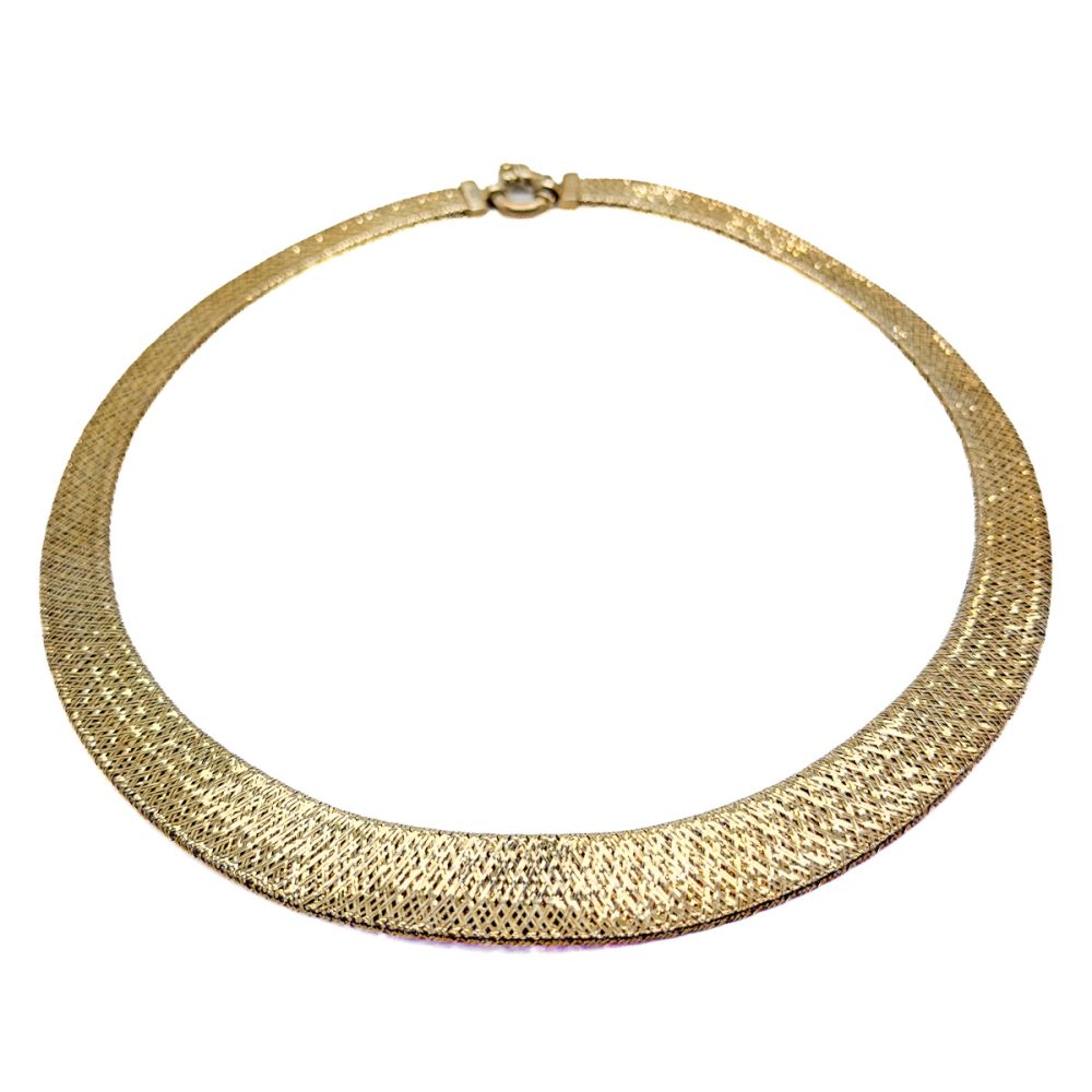 Vintage Gold Vermeil Woven Necklace