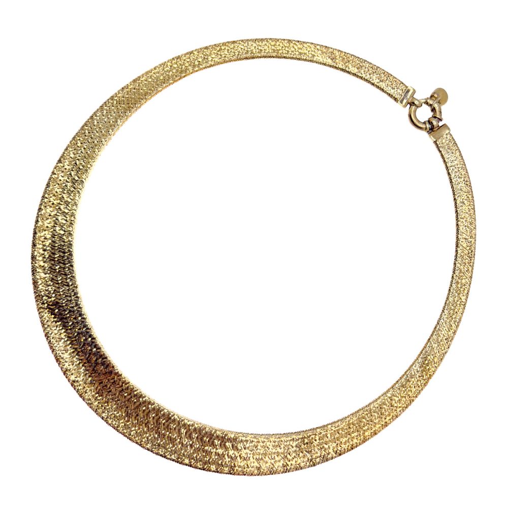 Vintage Gold Vermeil Woven Necklace