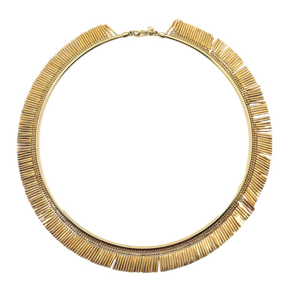 Vintage Gold Vermeil Fringe Torque