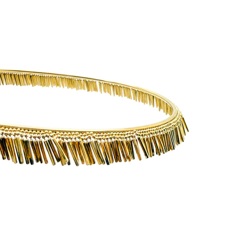 Vintage Gold Vermeil Fringe Torque