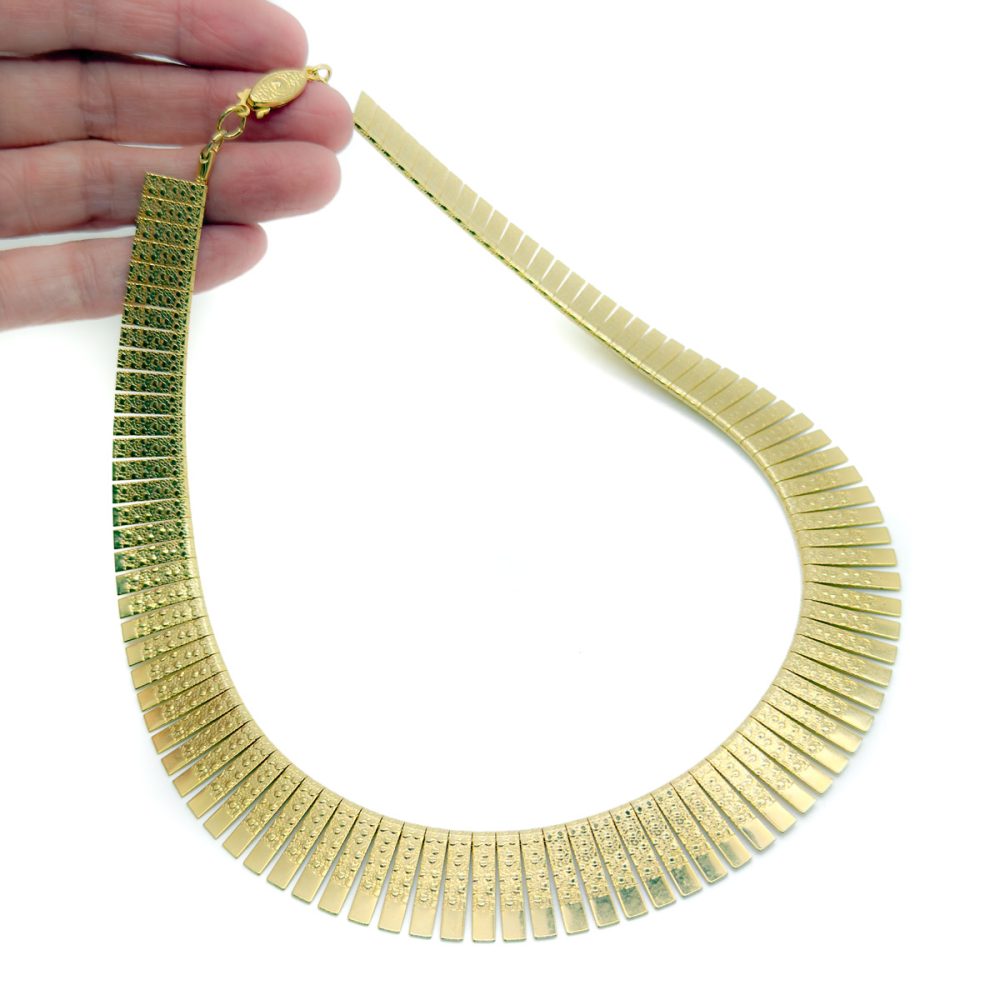 Vintage Gold Plated Cleopatra Necklace
