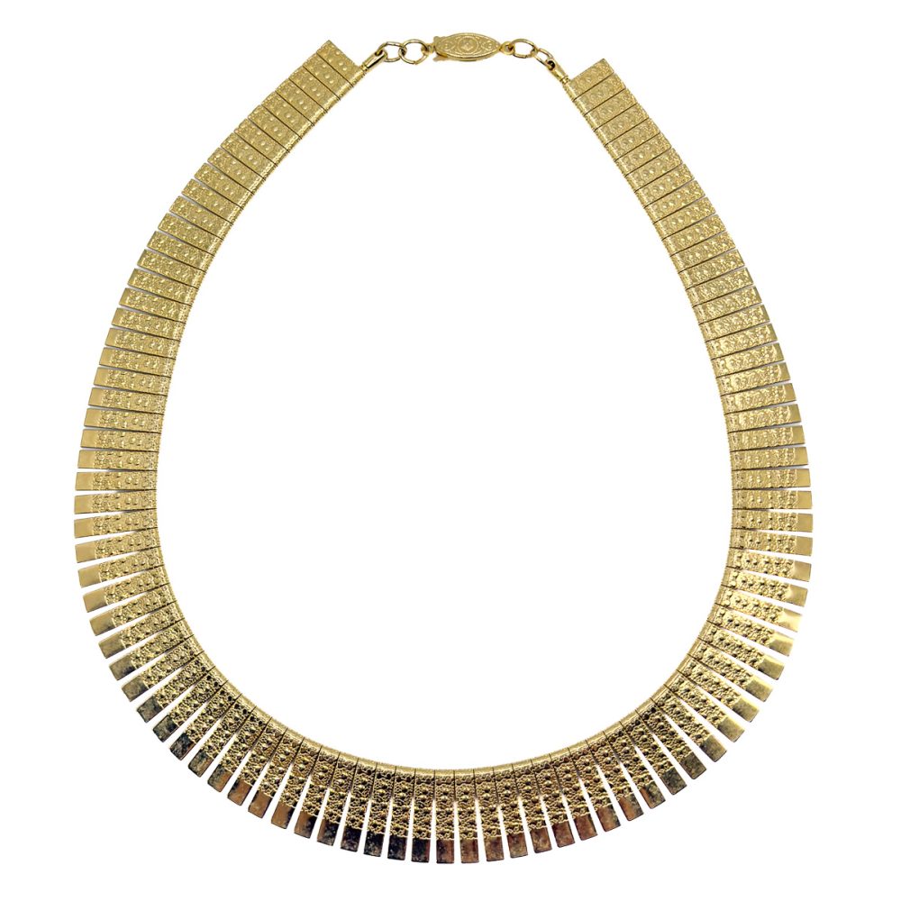 Vintage Gold Plated Cleopatra Necklace