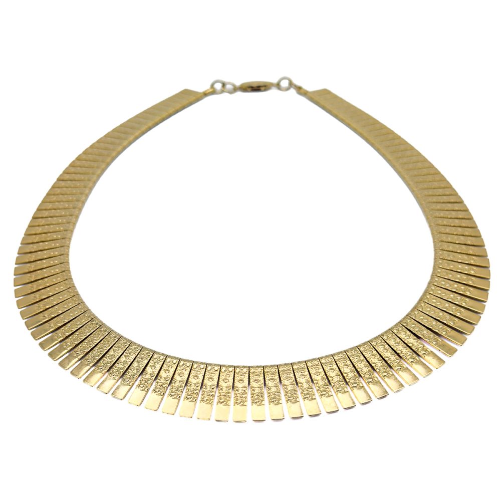 Vintage Gold Plated Cleopatra Necklace