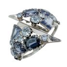 Jennifer Gibson Jewellery 2281 (8) Vintage Fancy Cut Sapphire Crystal Cuff