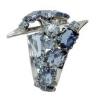Jennifer Gibson Jewellery 2281 (9) Vintage Fancy Cut Sapphire Crystal Cuff