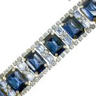 Jennifer Gibson Jewellery 2282 (4) Vintage Oversize Sapphire Crystal Bracelet