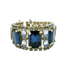 Jennifer Gibson Jewellery 2282 (8) Vintage Oversize Sapphire Crystal Bracelet